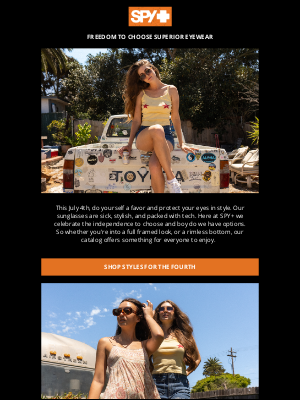 Spy Optic - Freedom to Choose Superior Eyewear.