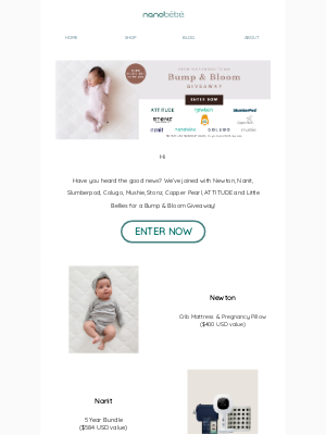 Nanobébé - Win Over $4,300 USD in Prizes in Pregnancy & Baby Essentials!