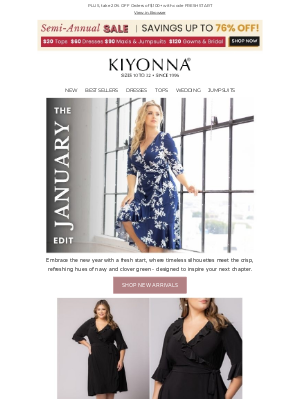 Kiyonna Clothing - The JANUARY EDIT:  Pretty NEW Styles in Vibrant Greens & Refreshing Prints