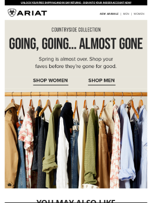Ariat International Inc - Get ‘Em While You Can