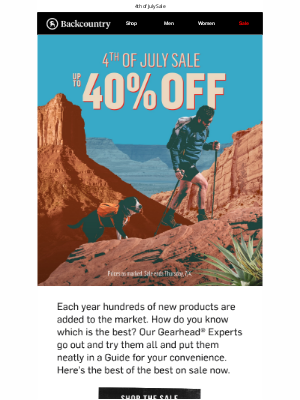 Backcountry - Up To 40% off the best of the summer