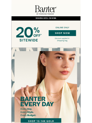 Zales - 20% off* sitewide! Shop now or regret later ✨