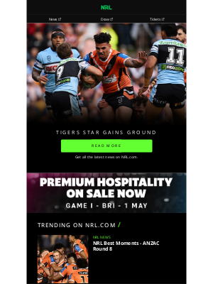 NSW Rugby League (Australia) - Latest Dally M Standings: May Making His Move 📈
