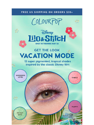 ColourPop Cosmetics - NEW Disney Lilo & Stitch Palette 💙 🌴