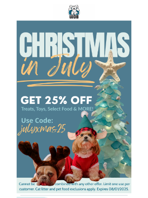 White Dog Bone - Christmas in July Happening NOW!