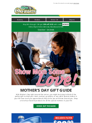 O'Reilly Auto Parts - Show Your Mom’s Car Some TLC!