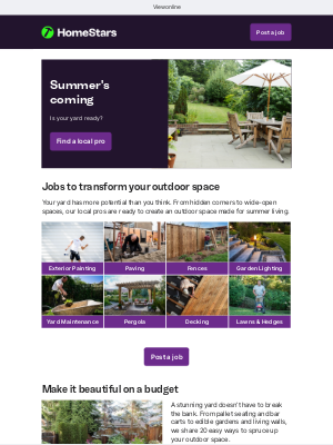 HomeStars - Get your yard summer-ready