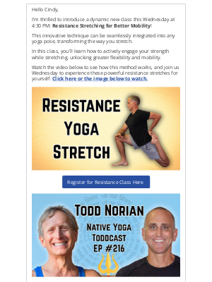 NATIVE YOGA CENTER - New Resistance Stretch Class Wednesday