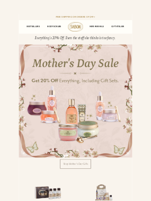 Sabon NYC - Spoil Her Silly. 20% Off Everything