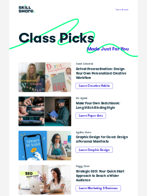Skillshare - Delores's Recommended Classes