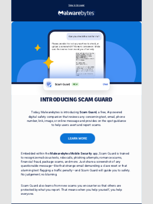 Malwarebytes - Introducing Scam Guard