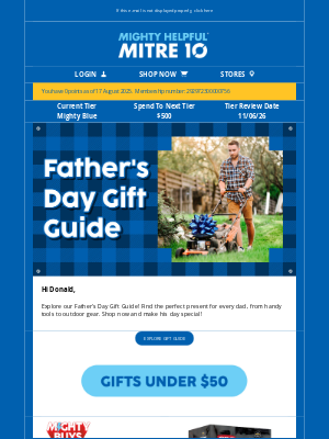Home Hardware (Australia) - Donald, Father’s Day Gift Guide is Here!