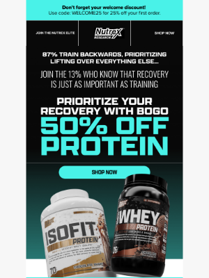 Nutrex Research - Why 87% of lifters train BACKWARDS
