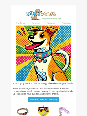 Hot Dog Collars - Cool Gear for Hot Dogs 🌶️ 🐶