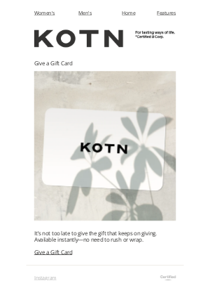 Kotn - Give a Gift Card