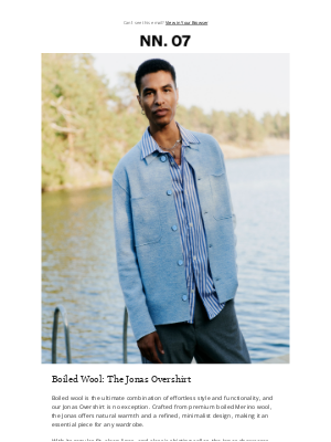 NN07 - Boiled Wool: The Jonas Overshirt