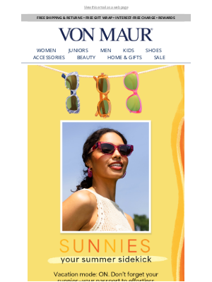 Von Maur - This Summer's So Bright, We Gotta Wear Shades! 😎
