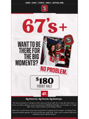 Don’t Miss The BIGGEST 67’s Moments! 🏒