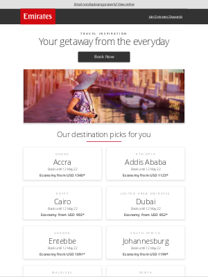 Emirates - Let’s get you started on your holiday planning