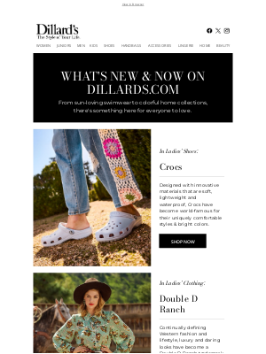 Dillard's - What's New & Now on Dillards.com