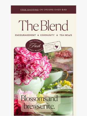 Plum Deluxe - The Blend:  Sipping Tea and Listening to Flowers 🌺