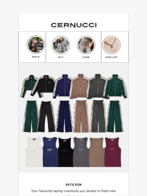 Cernucci (United Kingdom) - New tracksuits just landed stacey 💧