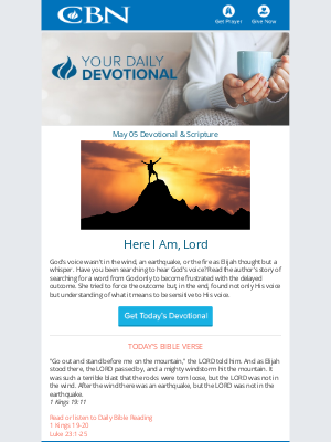 The Christian Broadcasting Network - Today's Daily Devotional 05/05