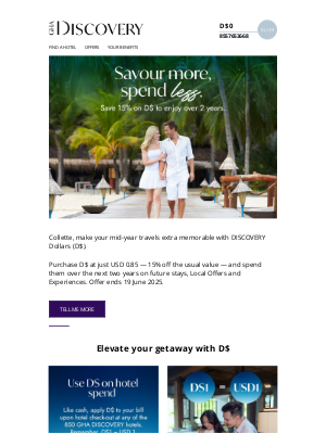 Discovery Loyalty - Buy D$ is back … but not for long.