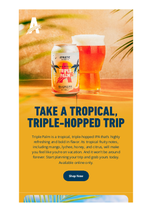 Athletic Brewing - Triple Palm is about to go on Vacation 🍺 🌴