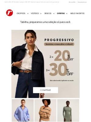 Lojas Renner (Brazil) - Segunda com progressivo! ✨