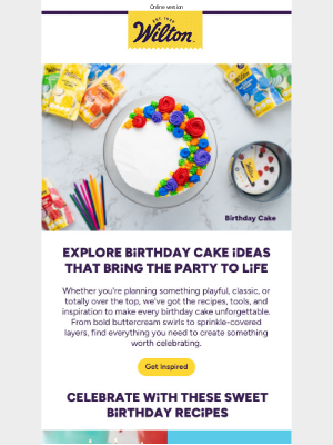 Wilton Cake Decorating & Recipes - 🥳Your Next Birthday Cake Starts Here🎂