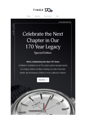 Timex - Special Edition Watch: Marlin Jet 170th Anniversary