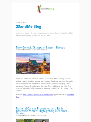 23andMe - Updates from the 23andMe Blog