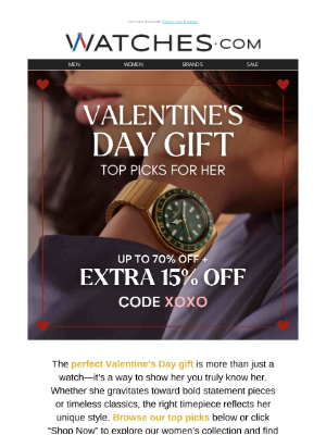 Watches - Valentine's Day Gift for Her ❤️