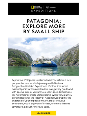 Lindblad Expeditions - Patagonia: Discover Wild Wonders at South America's Edge