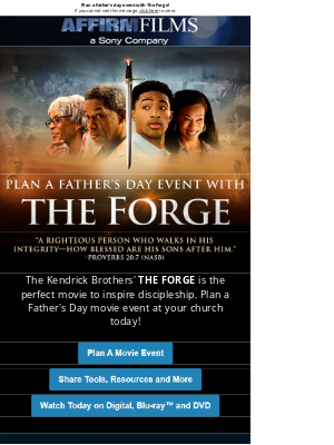 Sony Pictures Entertainment - Make Father’s Day Plans with The Forge
