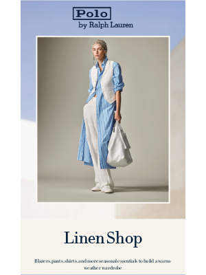 Ralph Lauren - Linen Season Starts Now