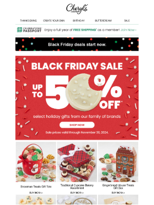 Cheryl’s Cookies - Let’s party! Save on sweets for hosting and gifts for your host.