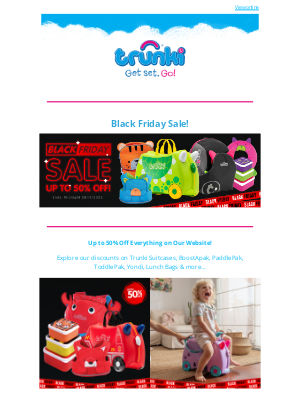 Trunki (United Kingdom) - Black Friday Offers From Trunki ⭐ Up to 50% off 😍🚀