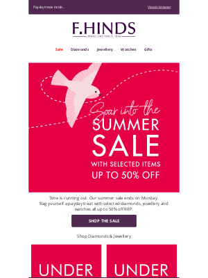 F.Hinds Limited (United Kingdom) - The summer sale ends on Monday | Don't miss out! ✨