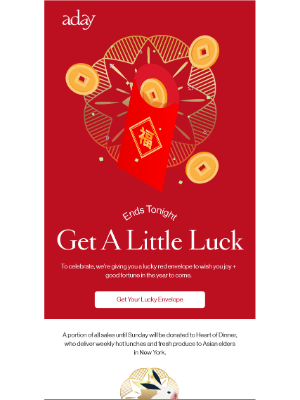 ADAY - LAST CHANCE to open your lucky red envelope