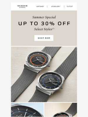 Skagen - wait, THAT’S 30% Off?!