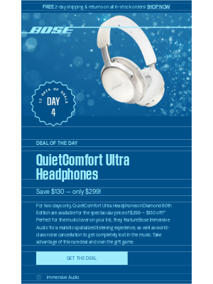 Bose - Deal of the Day: Save $130 on QC Ultra Headphones!