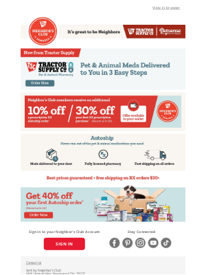Tractor Supply Company - NEW - Tractor Supply Delivers RX for Pets & Animals in Just 3 Simple Steps