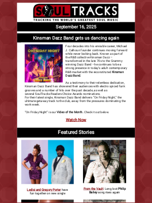 SoulTracks, LLC - Kinsman Dazz band gets us dancing, PLUS a duet for the ages?