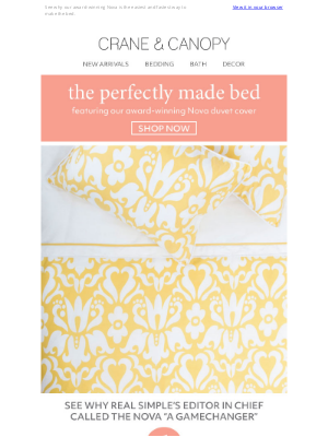 Crane & Canopy - This duvet cover changes EVERYTHING.