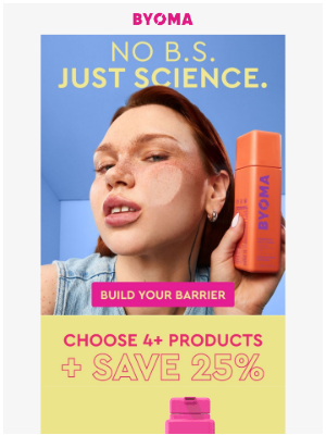 Byoma - Barrier boosting skincare with 25% off 🛒