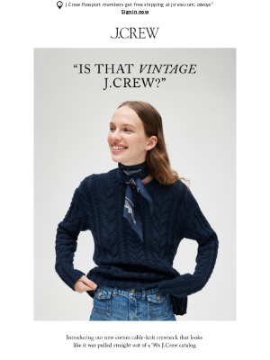 J.Crew Factory - “Is that vintage J.Crew?”