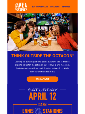 Dave & Buster's - 2 Big Fights. 1 Epic Night.