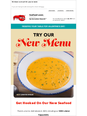 Red Lobster - You must try the new menu!